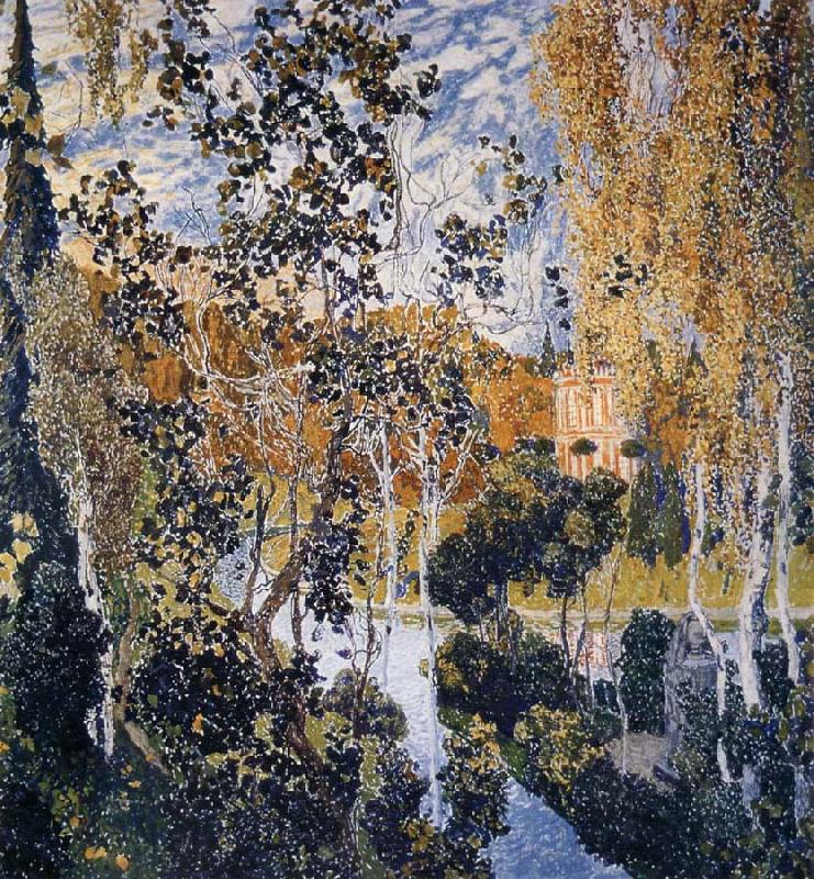 Alexander Yakovlevich GOLOVIN The view of PAVLOV china oil painting image